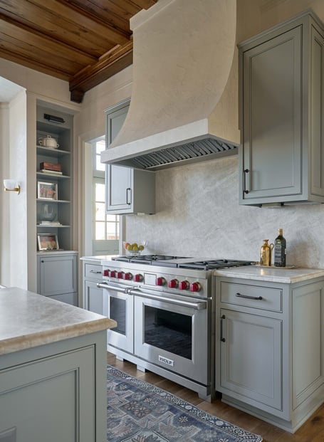 Luxury kitchen setup with high-end appliances in a custom home in Eastover, Charlotte by Simonini Homes.