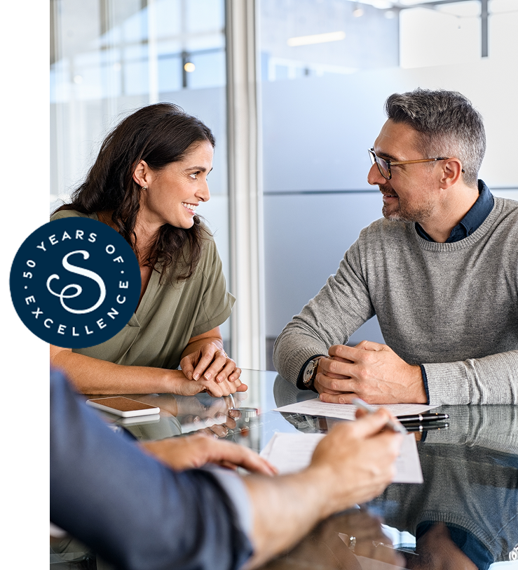 Simonini team meeting with clients